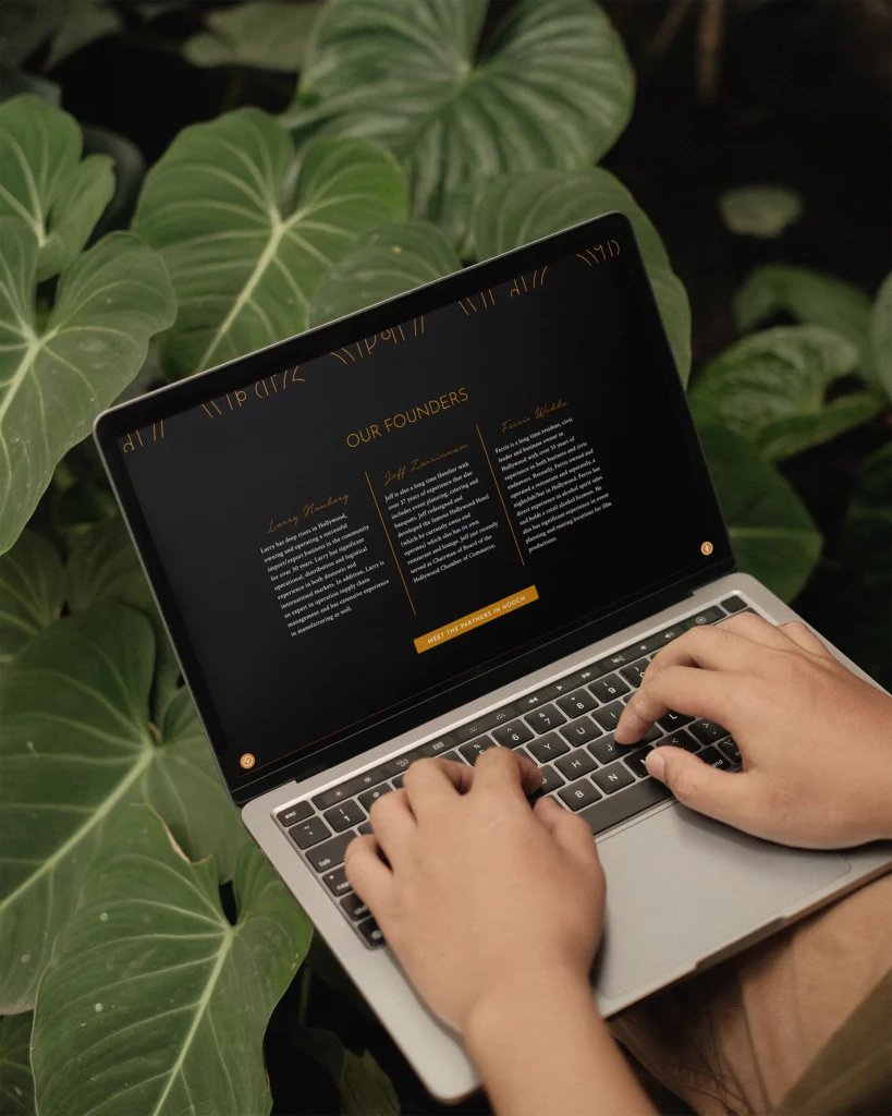 Hollywood Distillery Web Design