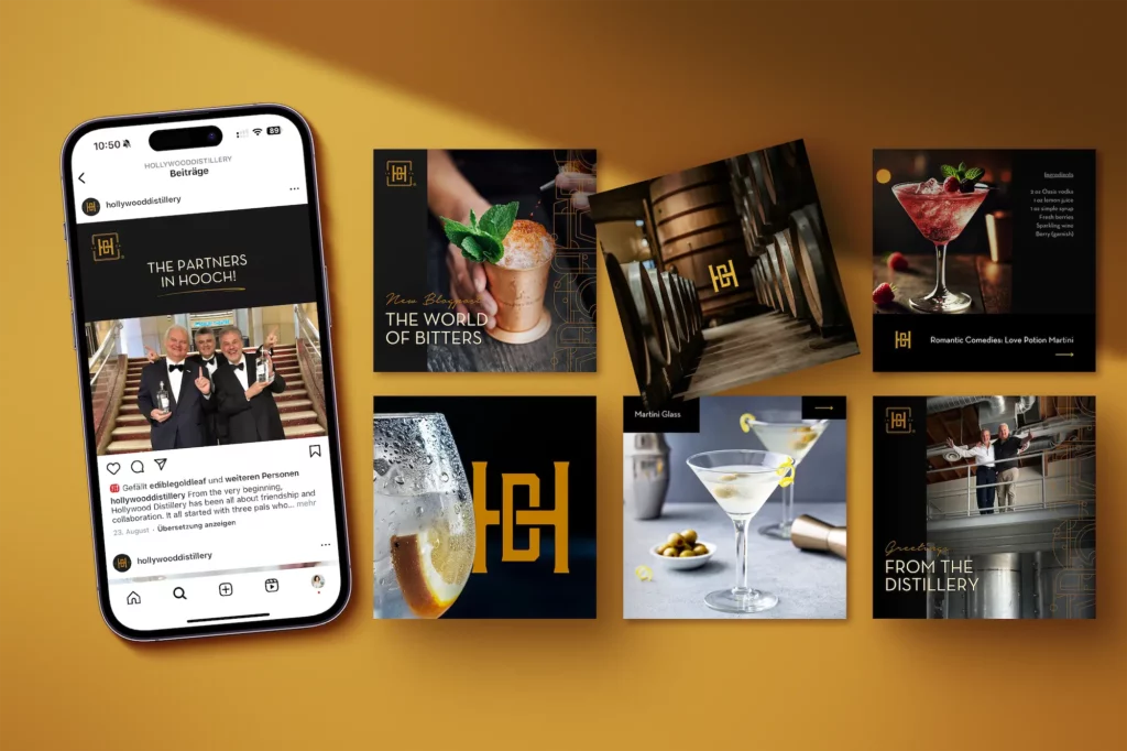 Hollywood Distillery Social Media