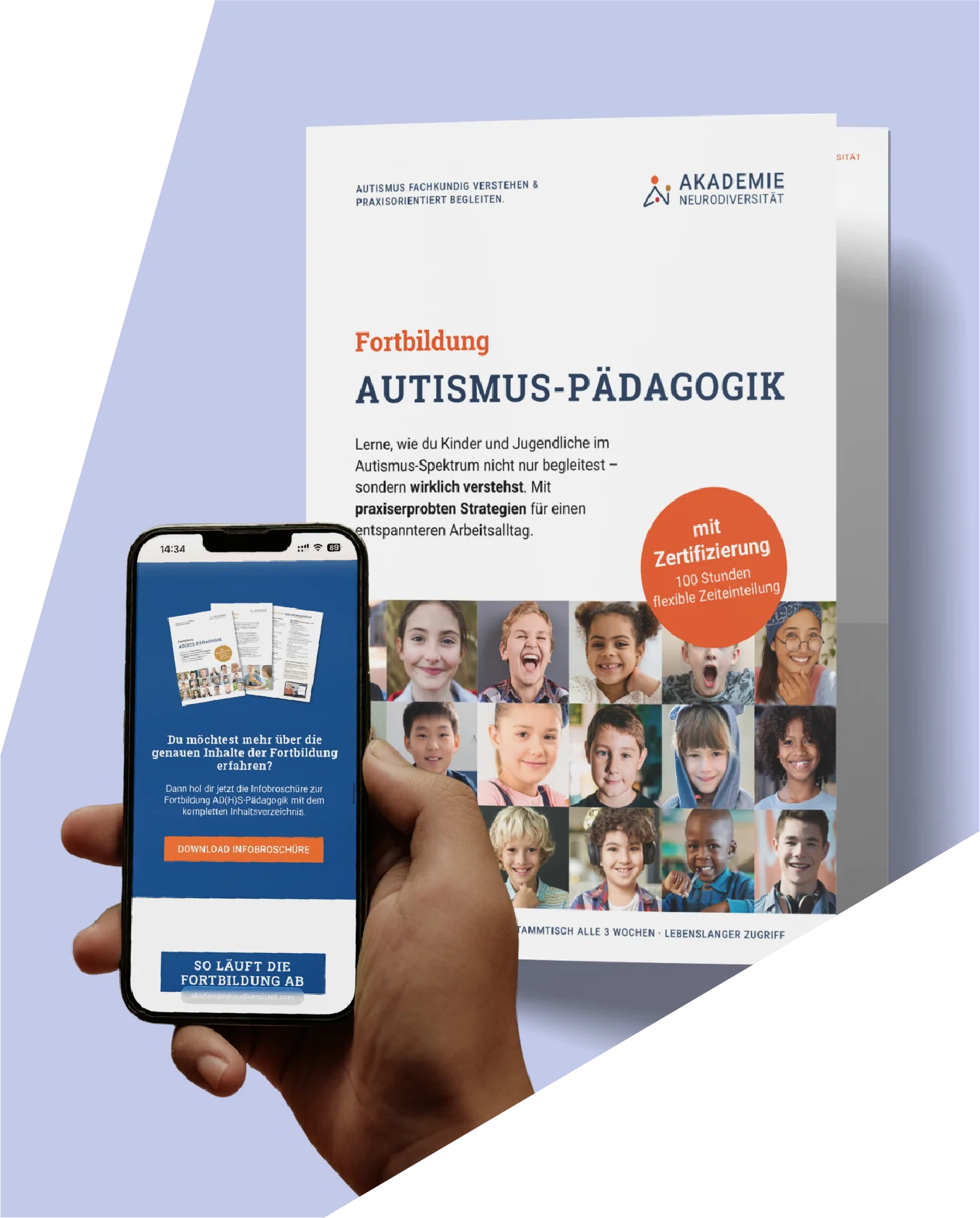 Design für Akademien, Coaches und Kursanbieter:innen 1 AND Mockup Akademie Brand Design SATO studio